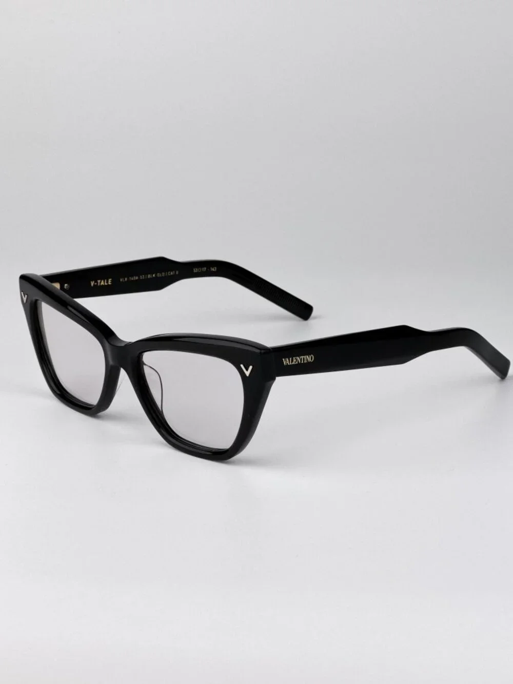 Valentino V-TALE VLX-140 A Cat Eye Eyeglasses – Shiny Black